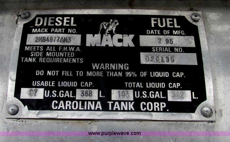 image for item F4780 1996 Mack CH613 triple axle semi truck