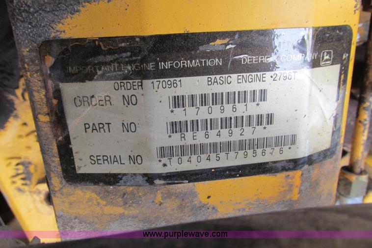 image for item F4785 1999 John Deere 160LC excavator