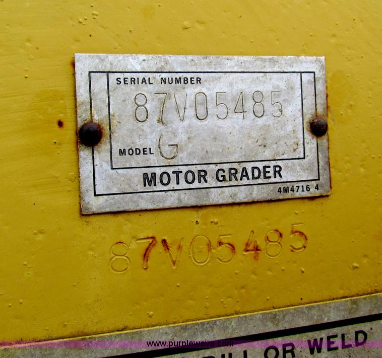 image for item F8644 1980 Caterpillar 120G articulated motor grader