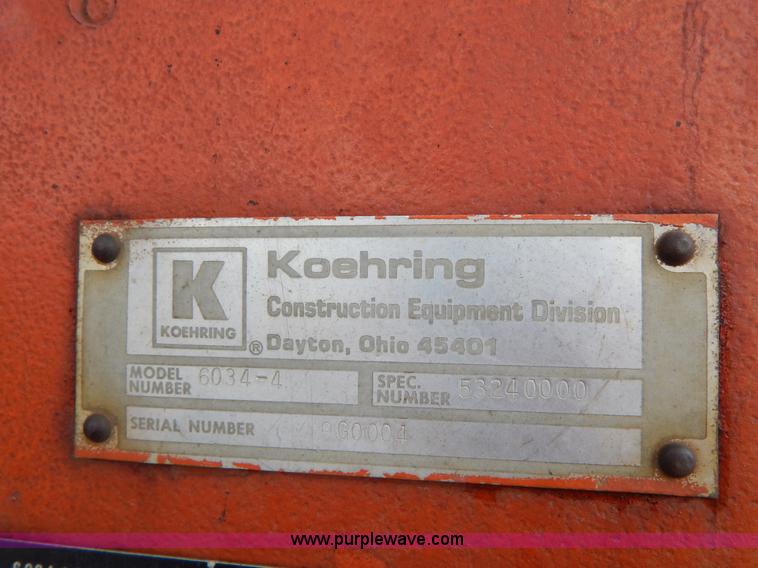 image for item G3119 Koehring Sky Trak 6034-4 telehandler