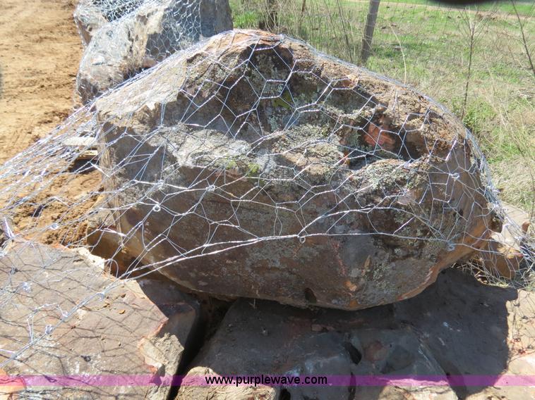 image for item S9589 Approximately 24 ton natural stone mass landscaping boulders