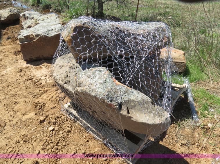 image for item S9633 Approximately 24 ton natural stone mass landscaping boulders