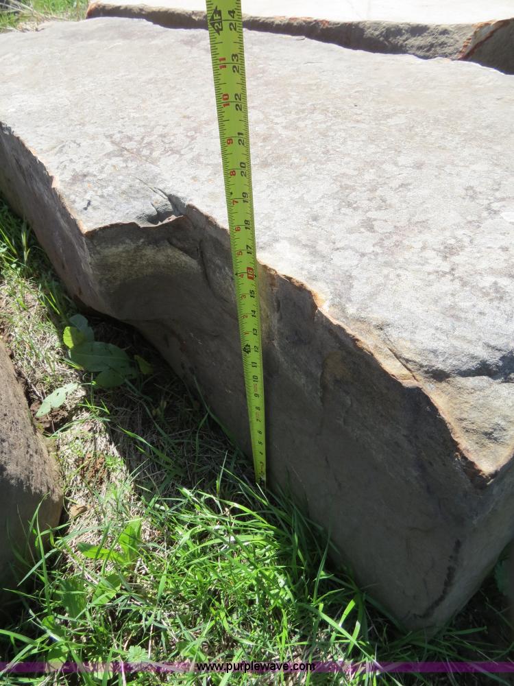 image for item S9634 Approximately 24 ton Beam Natural Stone moss landscaping boulders