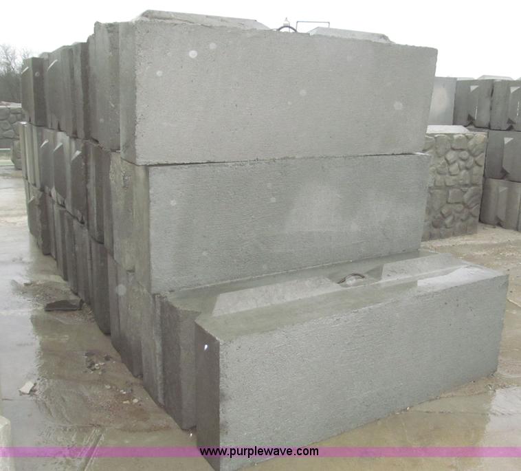 image for item B5469 (16) 6'L x 2'W x 2'H concrete bunker blocks