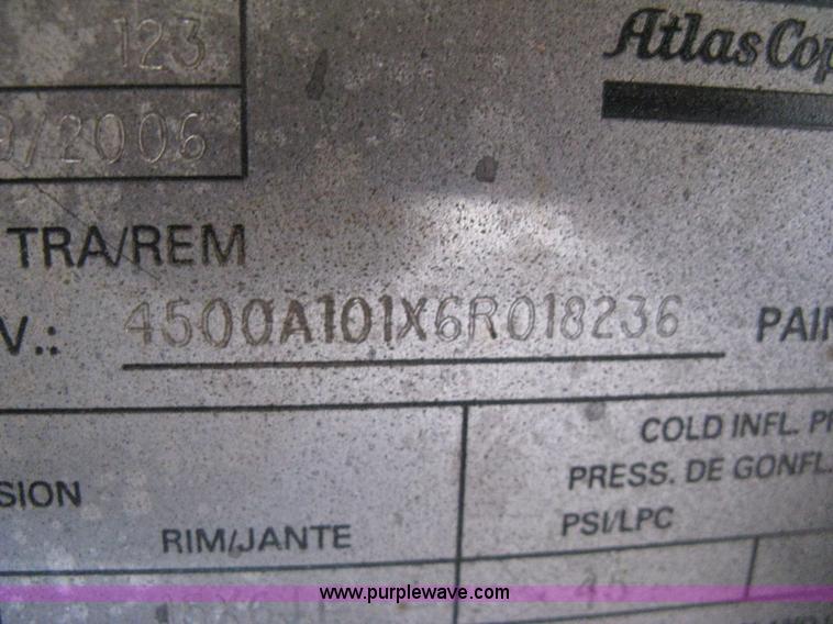 image for item E3380 2006 Atlas Copco XAS 97 air compressor