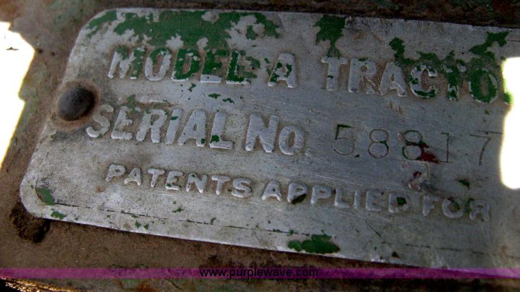 image for item E3440 1949 John Deere A tractor