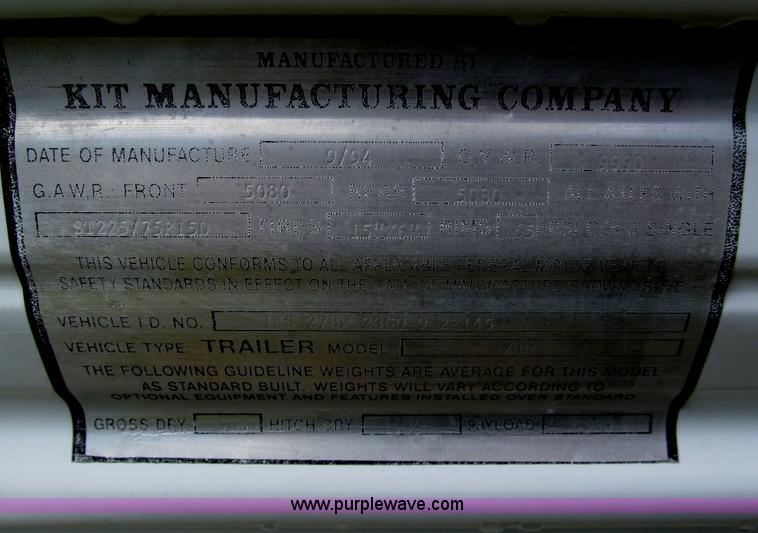 image for item F5014 1995 Kit Sportsmaster 278F camper