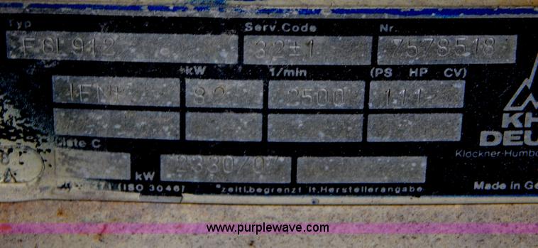 image for item G3132 Ingersoll Rand 375WP air compressor