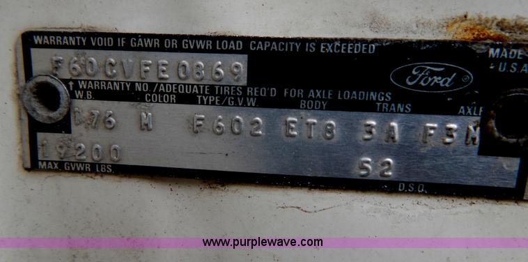 image for item G3133 1979 Ford F600 dump truck