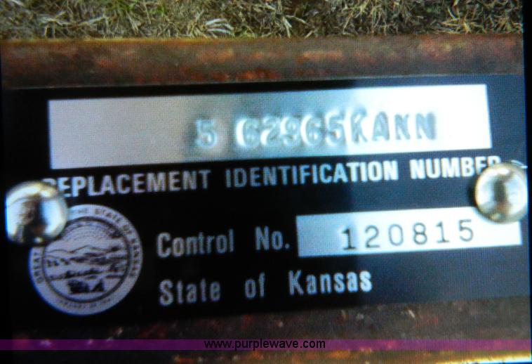 image for item G7793 1975 shop built trailer