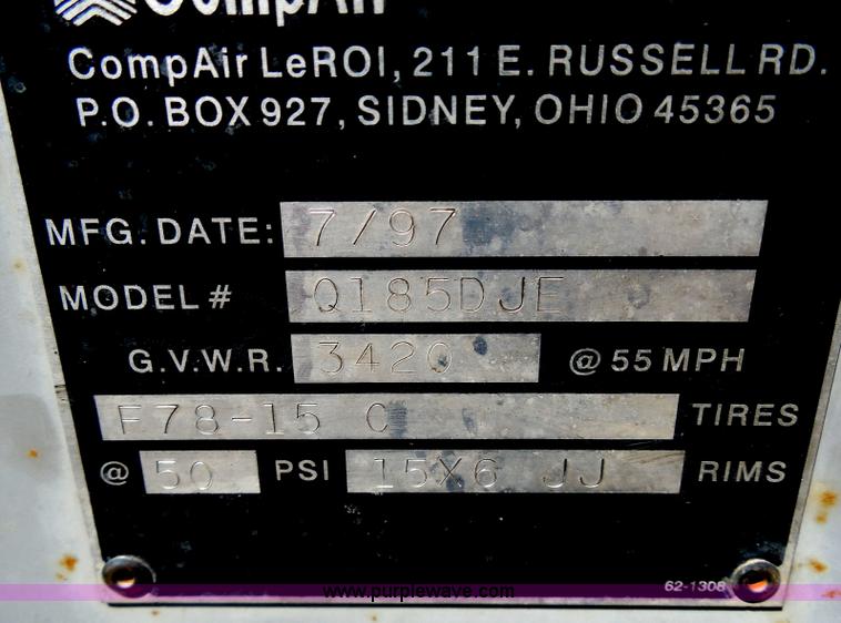 image for item H3241 CompAir Leroi 185 air compressor