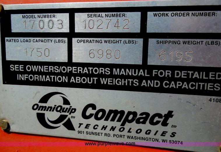 image for item H3244 1999 Scattrak 1750D skid steer