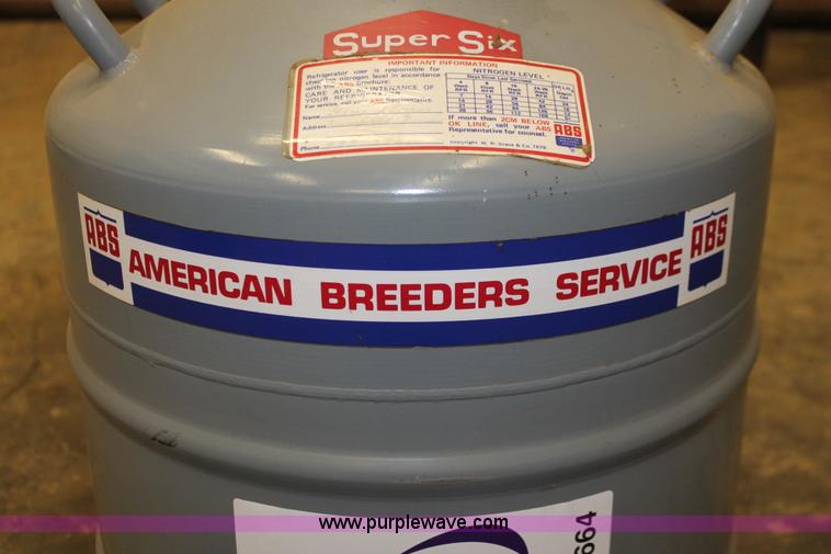 image for item H3664 American Breeders Service Super Six semen cooler