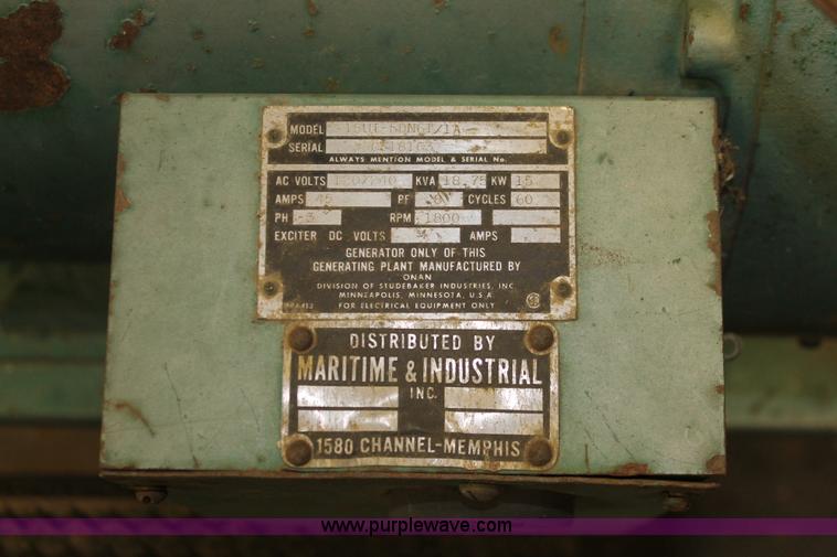 image for item H3671 Onan 15UT generator