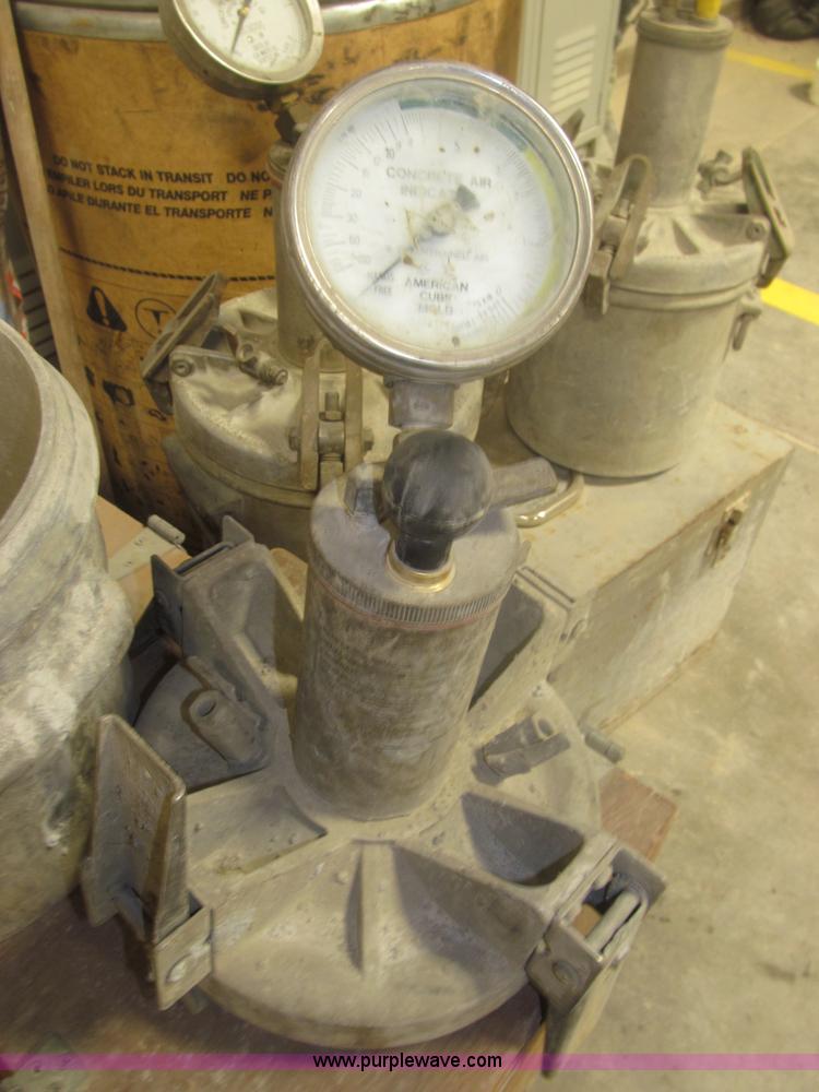 image for item K9714 (3) concrete air pressure testing meters