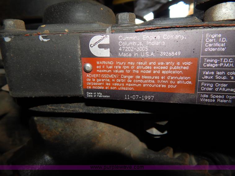 image for item V9910 1997 Cummins 5.9L 12V diesel engine