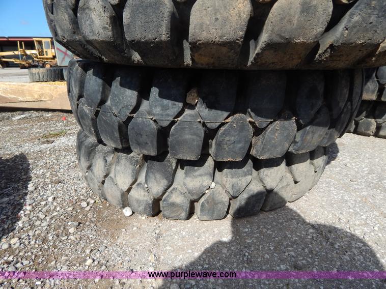 image for item V9915 (8) 8.25-20 solid forklift tires