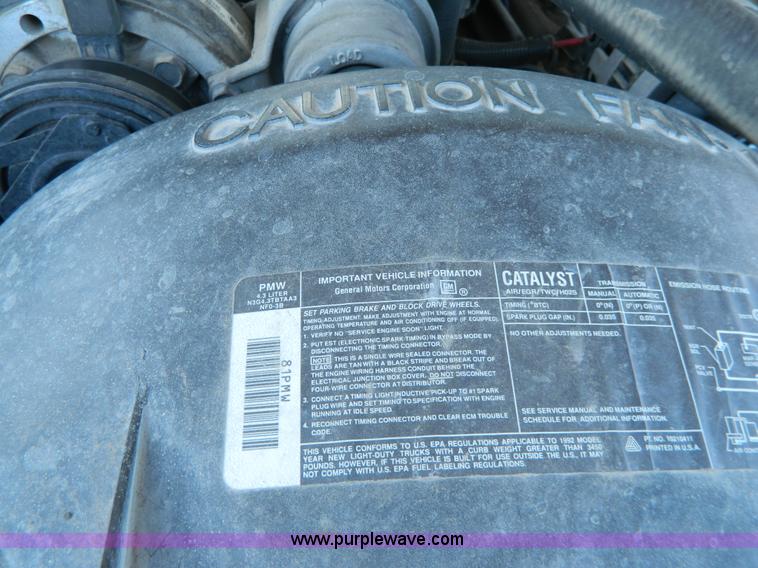 image for item W9117 1992 Chevrolet 1500 pickup truck