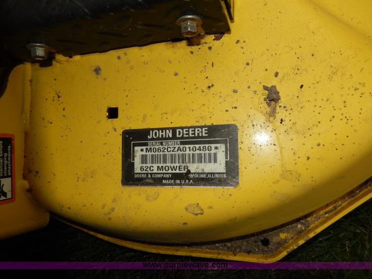 image for item W9923 John Deere Z465 ZTR mower