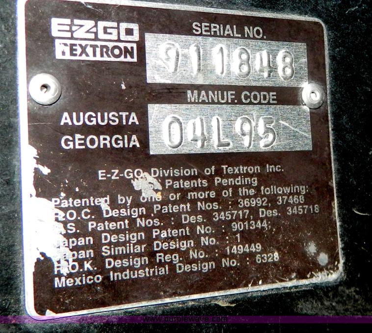 image for item Y9322 EZ-Go Freedom golf cart