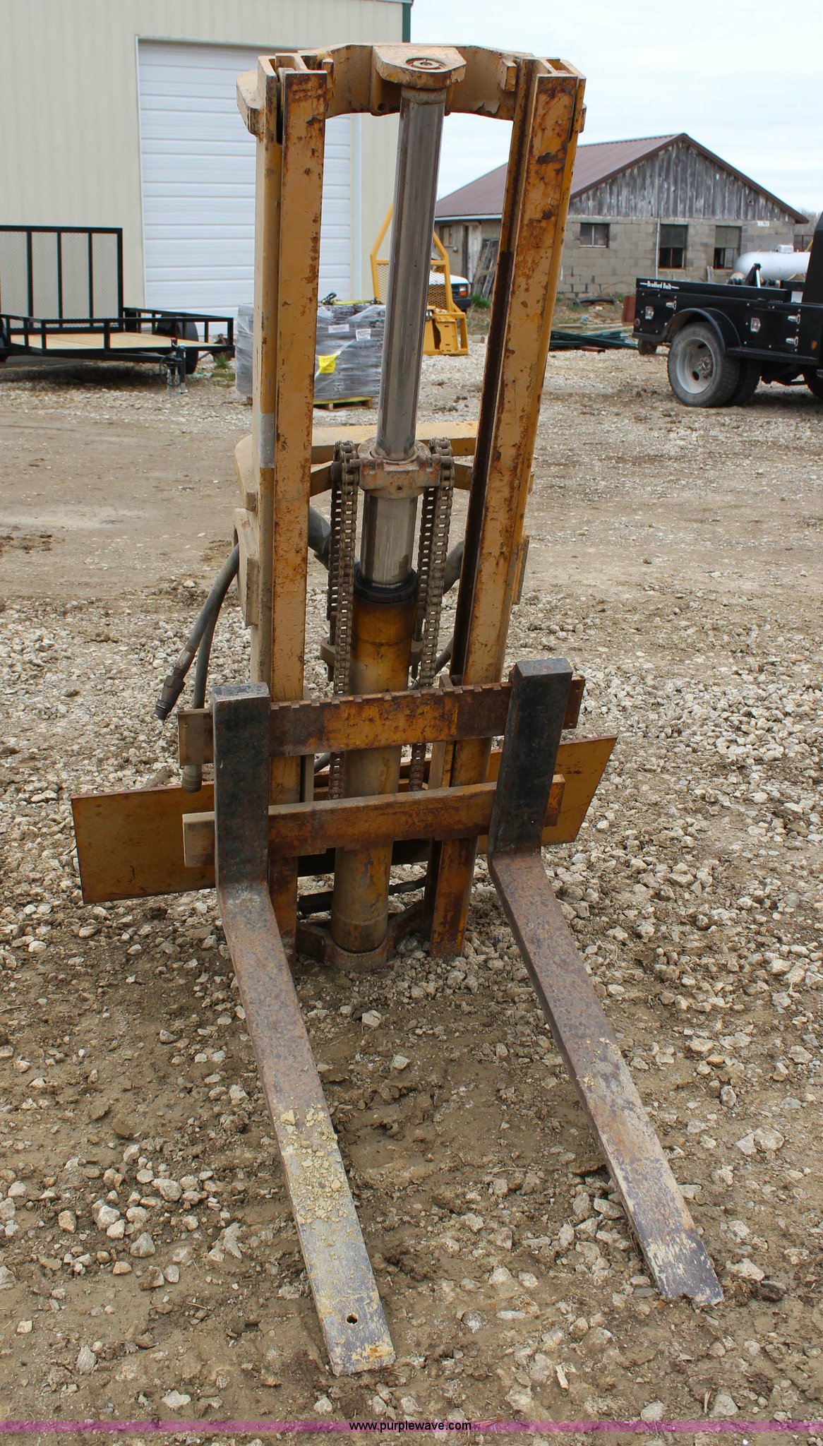 Skid steer forklift attachment in KS Item G5047 sold
