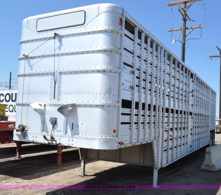 image for item C3497 1980 Wilson aluminum cattle pot trailer