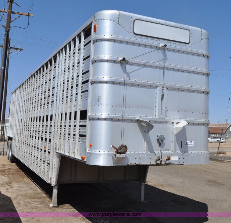 image for item C3497 1980 Wilson aluminum cattle pot trailer