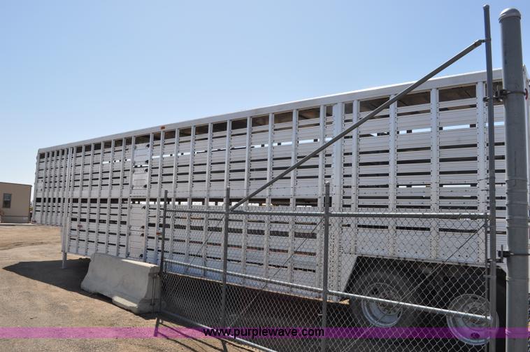 image for item C3497 1980 Wilson aluminum cattle pot trailer