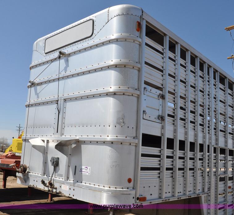 image for item C3497 1980 Wilson aluminum cattle pot trailer