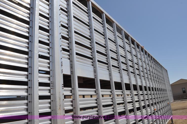 image for item C3497 1980 Wilson aluminum cattle pot trailer