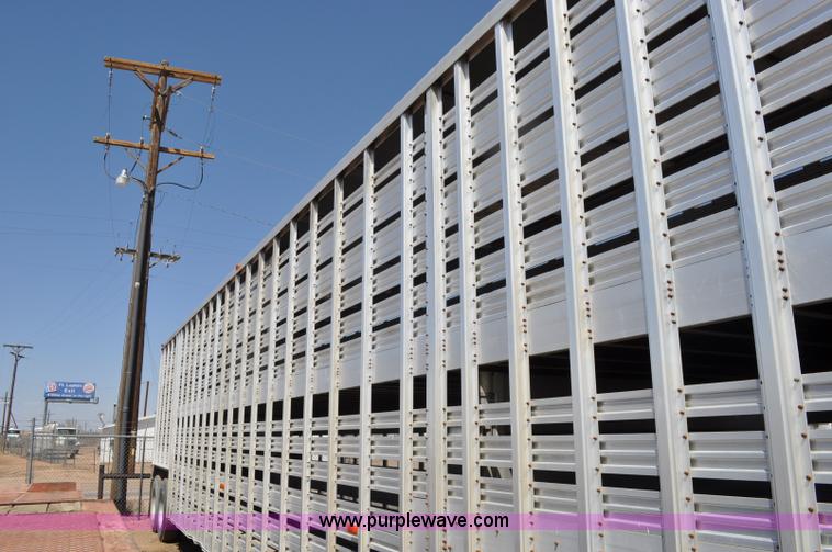 image for item C3497 1980 Wilson aluminum cattle pot trailer