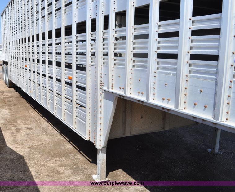 image for item C3497 1980 Wilson aluminum cattle pot trailer