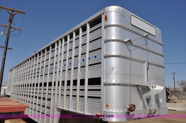 image for item C3497 1980 Wilson aluminum cattle pot trailer