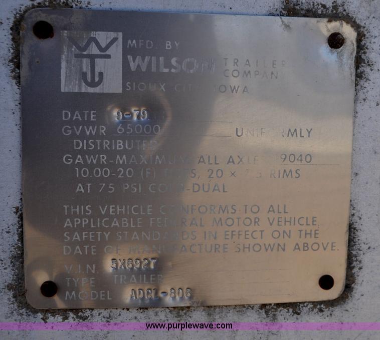 image for item C3497 1980 Wilson aluminum cattle pot trailer