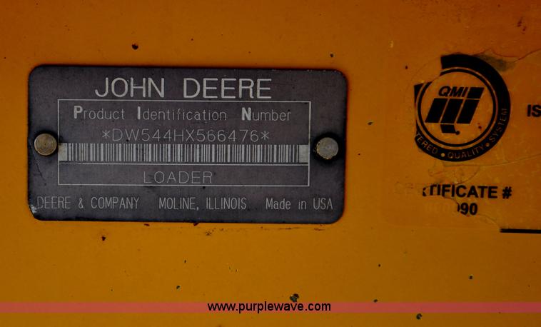 image for item G6003 1998 John Deere 544H wheel loader