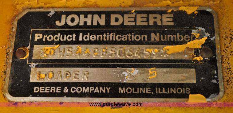 image for item G6015 1985 John Deere 544C wheel loader