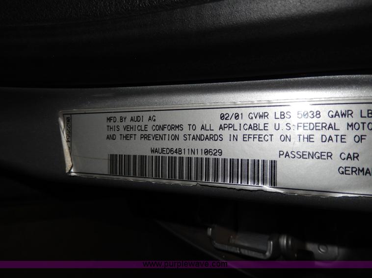 image for item D8132 2001 Audi A6