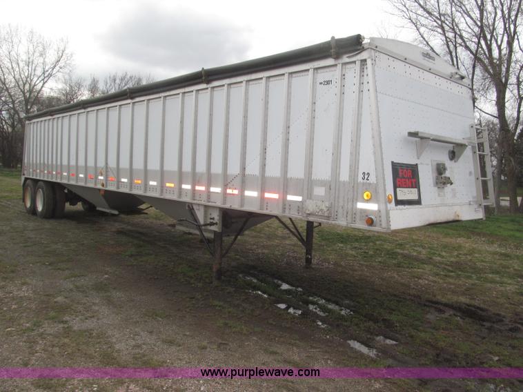 image for item B5473 1995 Corn Husker aluminum tandem axle grain trailer