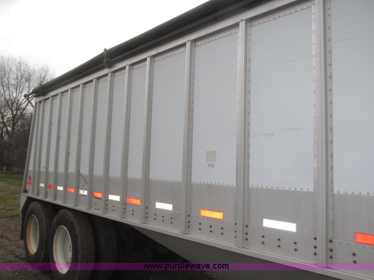 image for item B5473 1995 Corn Husker aluminum tandem axle grain trailer