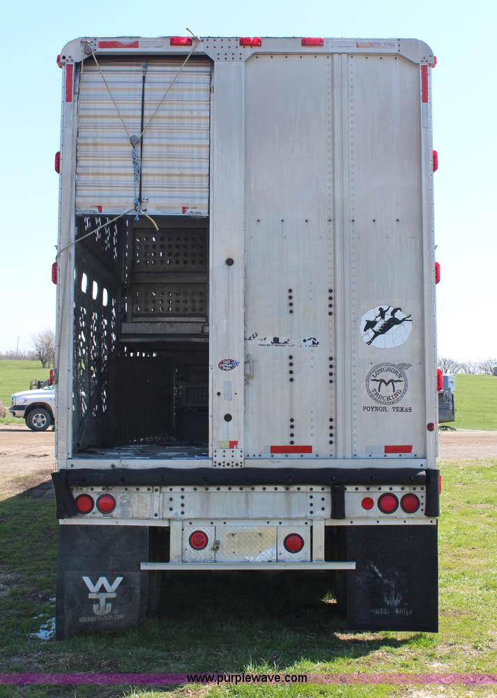 image for item G5346 1986 Wilson 48' cattle pot trailer