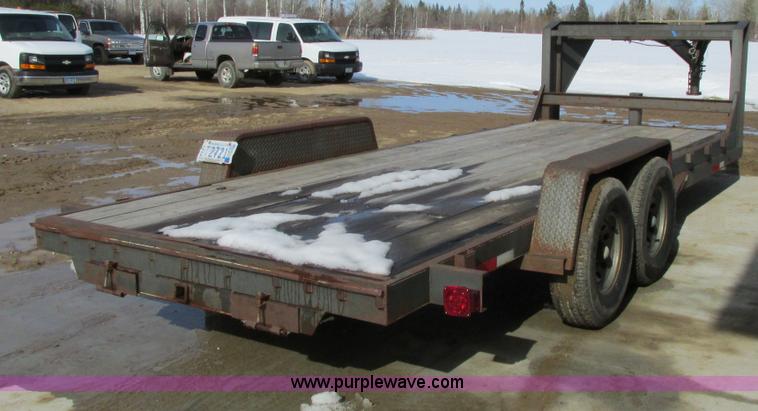 image for item A8515 1999 Mongoose drop deck gooseneck trailer