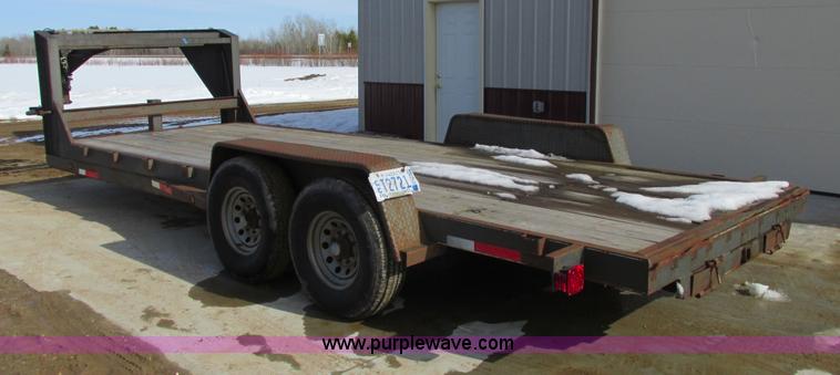 image for item A8515 1999 Mongoose drop deck gooseneck trailer