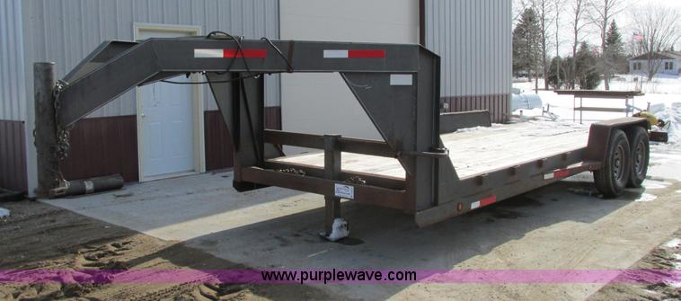 image for item A8515 1999 Mongoose drop deck gooseneck trailer