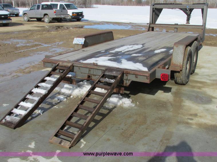 image for item A8515 1999 Mongoose drop deck gooseneck trailer
