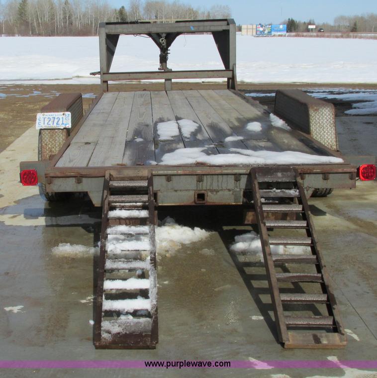 image for item A8515 1999 Mongoose drop deck gooseneck trailer