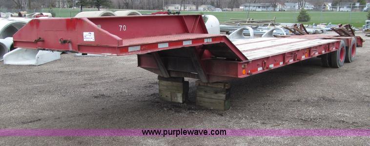 image for item D7327 1975 Load King CS252 lowboy trailer