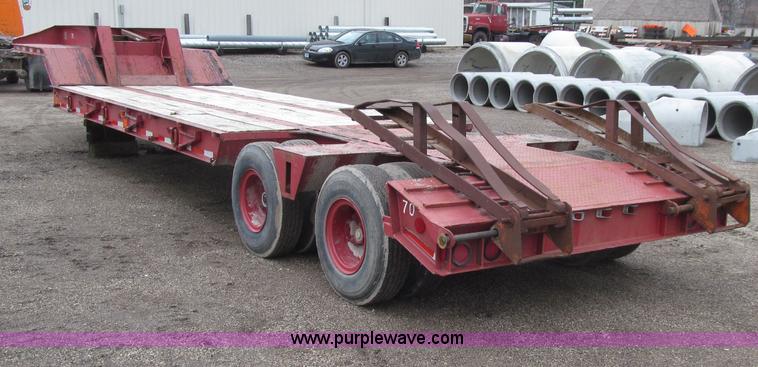 image for item D7327 1975 Load King CS252 lowboy trailer