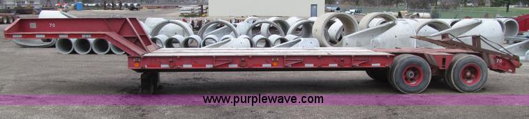 image for item D7327 1975 Load King CS252 lowboy trailer