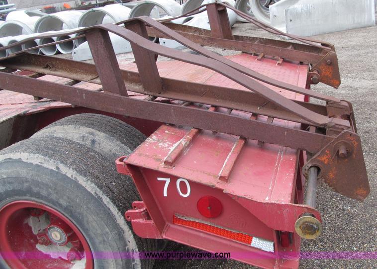 image for item D7327 1975 Load King CS252 lowboy trailer