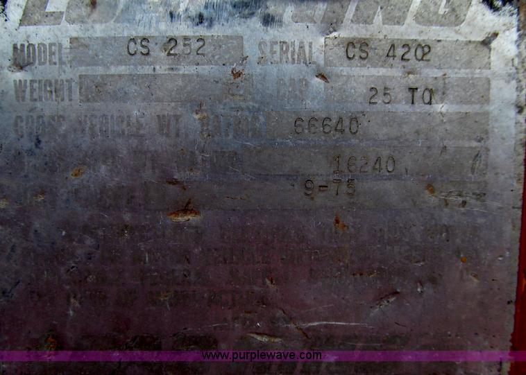 image for item D7327 1975 Load King CS252 lowboy trailer